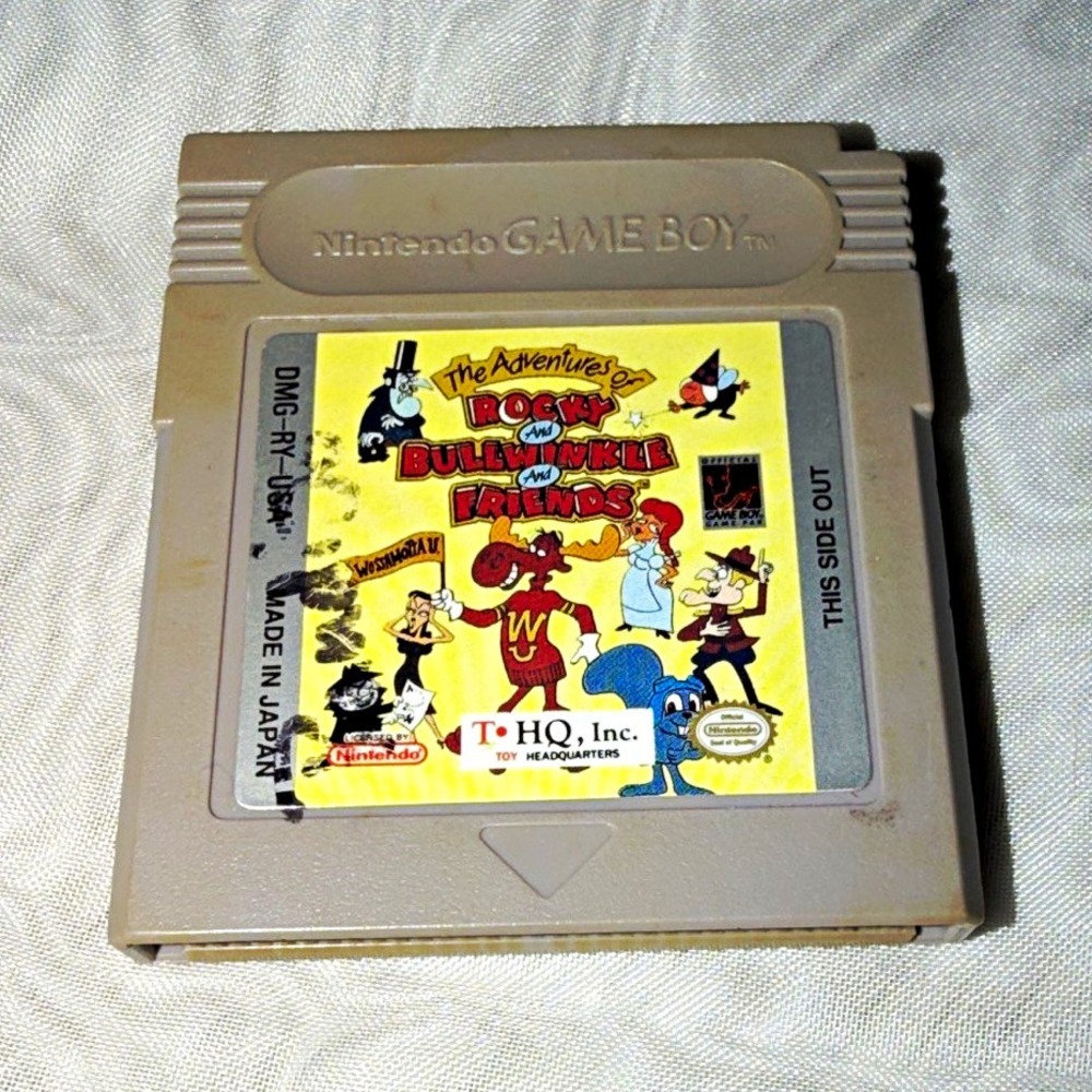 THQ The Adventures of Rocky & Bullwinkle and Friends Nintendo Game Boy